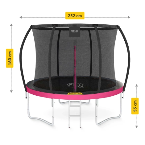 Trampolina ogrodowa dla dzieci PRO 252cm 8FT
