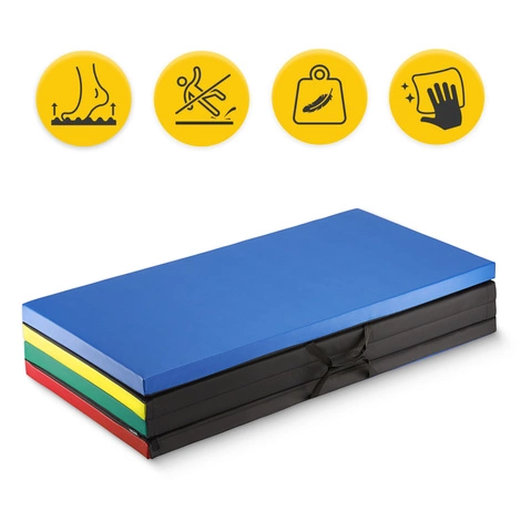 Materac gimnastyczny składany XL wielokolorowy