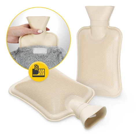 Termofor pluszowy w pokrowcu PINGWIN 0,75 litra