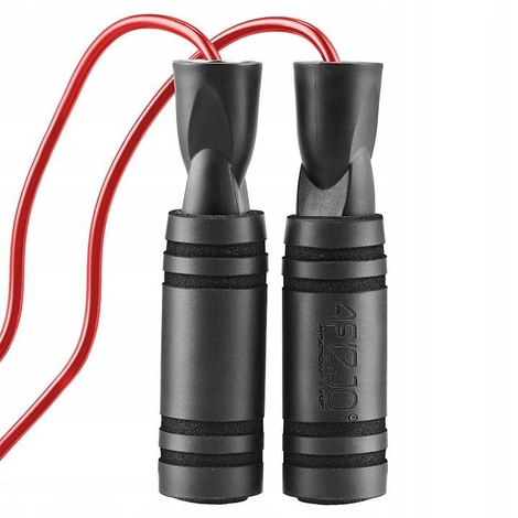 Skakanka z antypoślizgowymi uchwytami BASIC czerwona