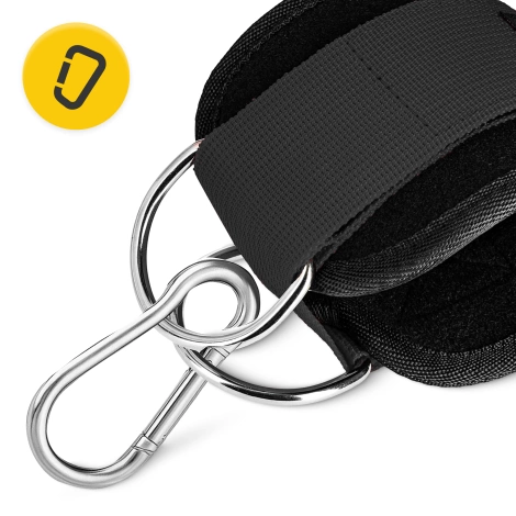 Opaski treningowe na kostki do wyciągu 2 szt. czarne