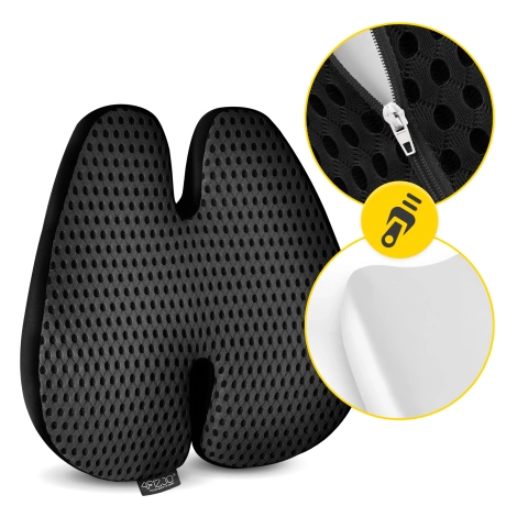 Poduszka ortopedyczna pod plecy czarna