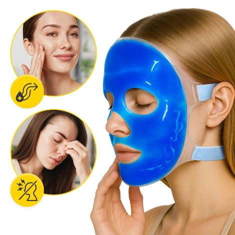 Wielorazowa maska żelowa na twarz ciepło-zimno