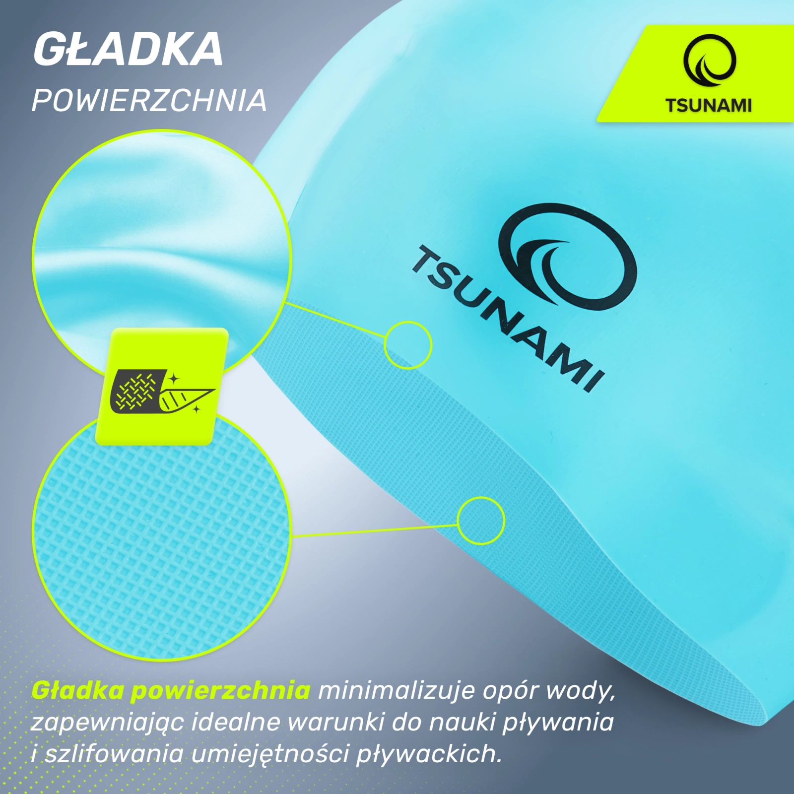 czepek pływacki do pływania silikonowy 
