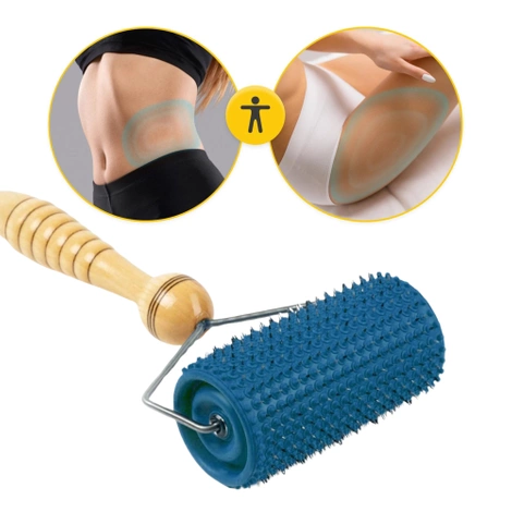 Wałek wieloigłowy do masażu Lyapko 5,0 bez niklu granatowy