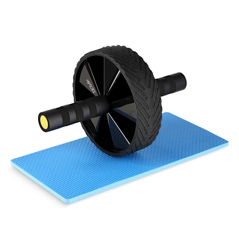 Kółko do ćwiczeń mięśni brzucha AB WHEEL PRO żółte