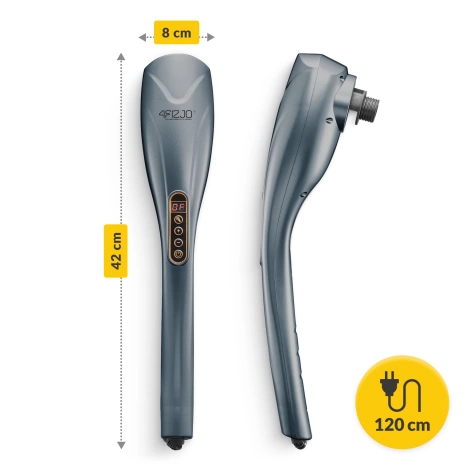 Ręczny masażer wibracyjny do ciała szary