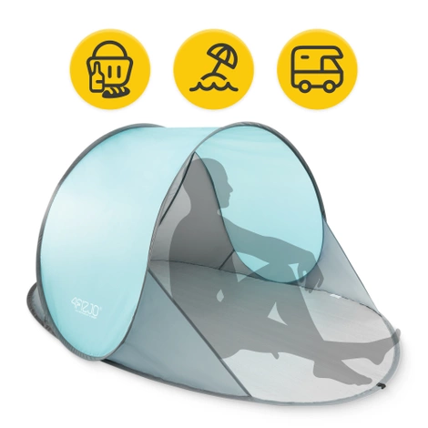 Namiot plażowy samorozkładający szary