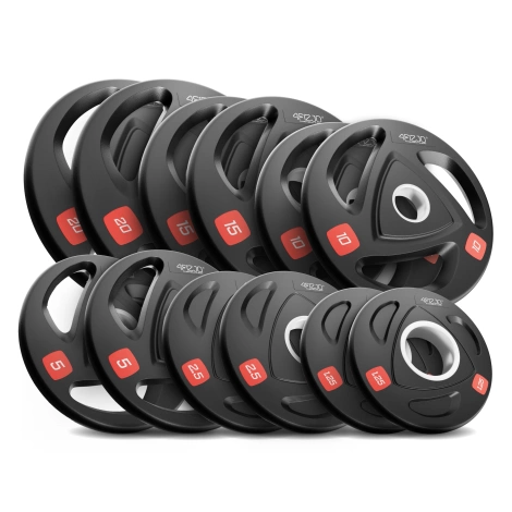 Zestaw olimpijski - obciążenie 107,5 kg + sztanga