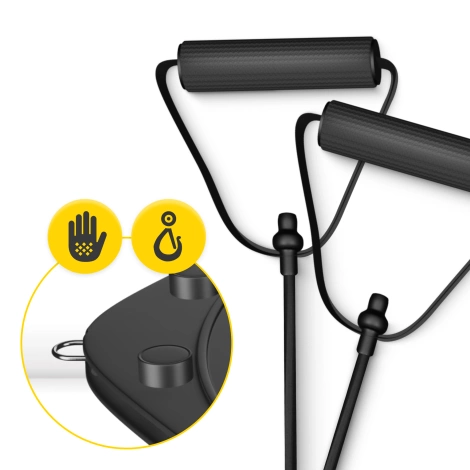 Półpiłka do balansowania równoważna z linkami niebieska