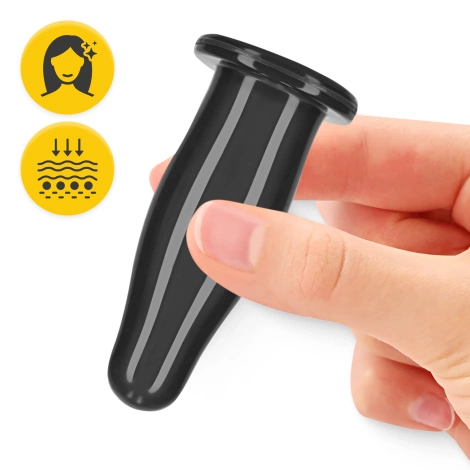 Silikonowe bańki chińskie 5 szt. FACE+ czarne