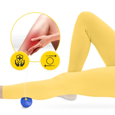 Piłka do masażu Lacrosse Massage Ball niebieska