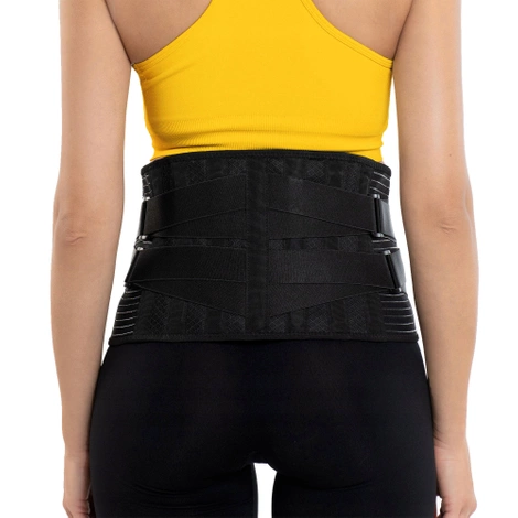 Pas ortopedyczny na kręgosłup lędźwiowy XL czarny