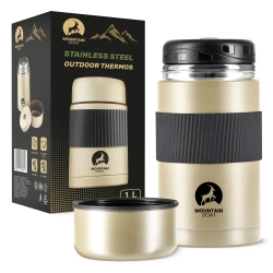 Termos obiadowy ze stali nierdzewnej 1 litr złoty