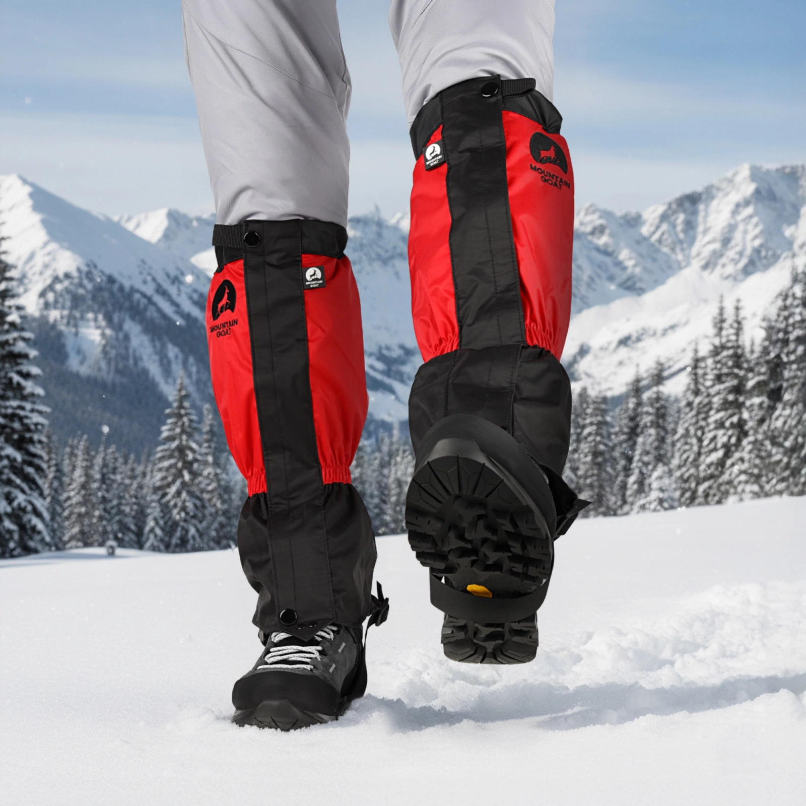 Stuptuty ochraniacze wodoodporne na buty czerwone