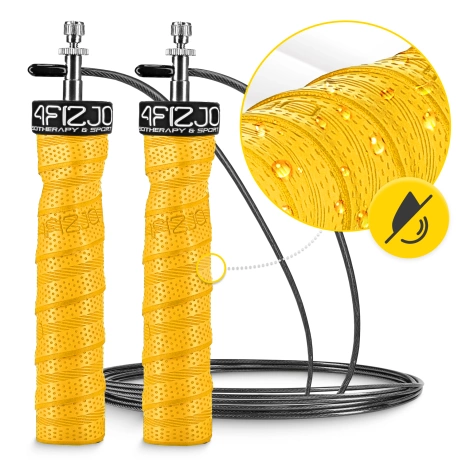 Skakanka bokserska z obciążeniem 3 m żółta