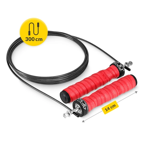 Skakanka bokserska z obciążeniem 3 m czerwona