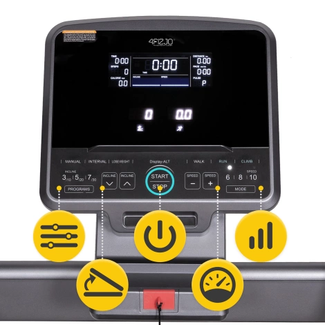 Elektryczna bieżnia domowa regulowana CLIMB S