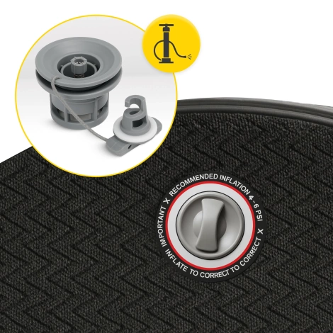 Dmuchana wanna lodowa do morsowania drop-stitch owalna