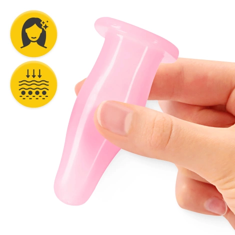 Silikonowe bańki chińskie 5 szt. FACE+ różowe