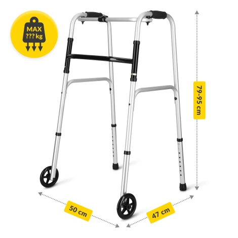 Balkonik aluminiowy z kółkami