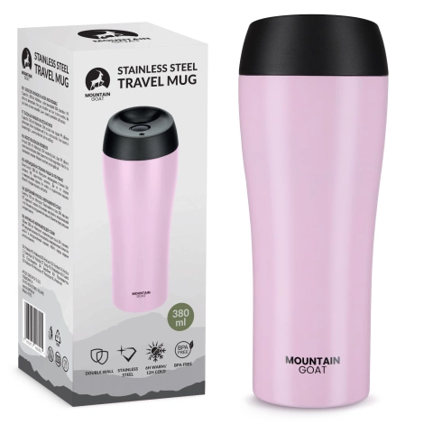 Kubek termiczny Mountain Goat TRAVEL 380 ml różowy