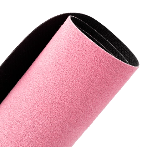 Zamszowa mata do jogi i ćwiczeń 1,5 mm różowa