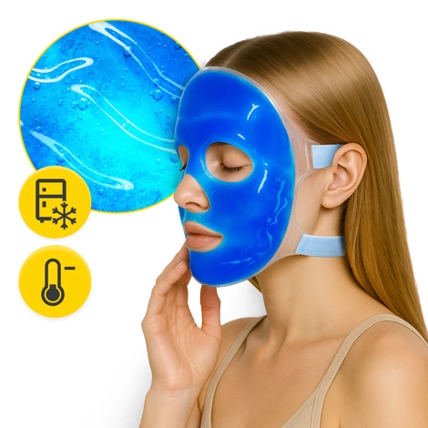 Wielorazowa maska żelowa na twarz ciepło-zimno