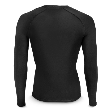 Koszulka termiczna unisex z długim rękawem - czarna, rozmiar XL