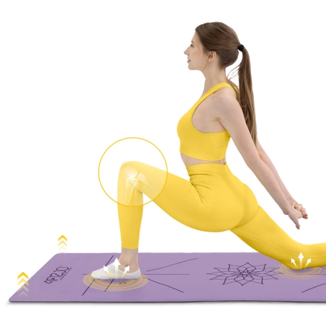 Mata do jogi i ćwiczeń antypoślizgowa 4 mm fioletowa