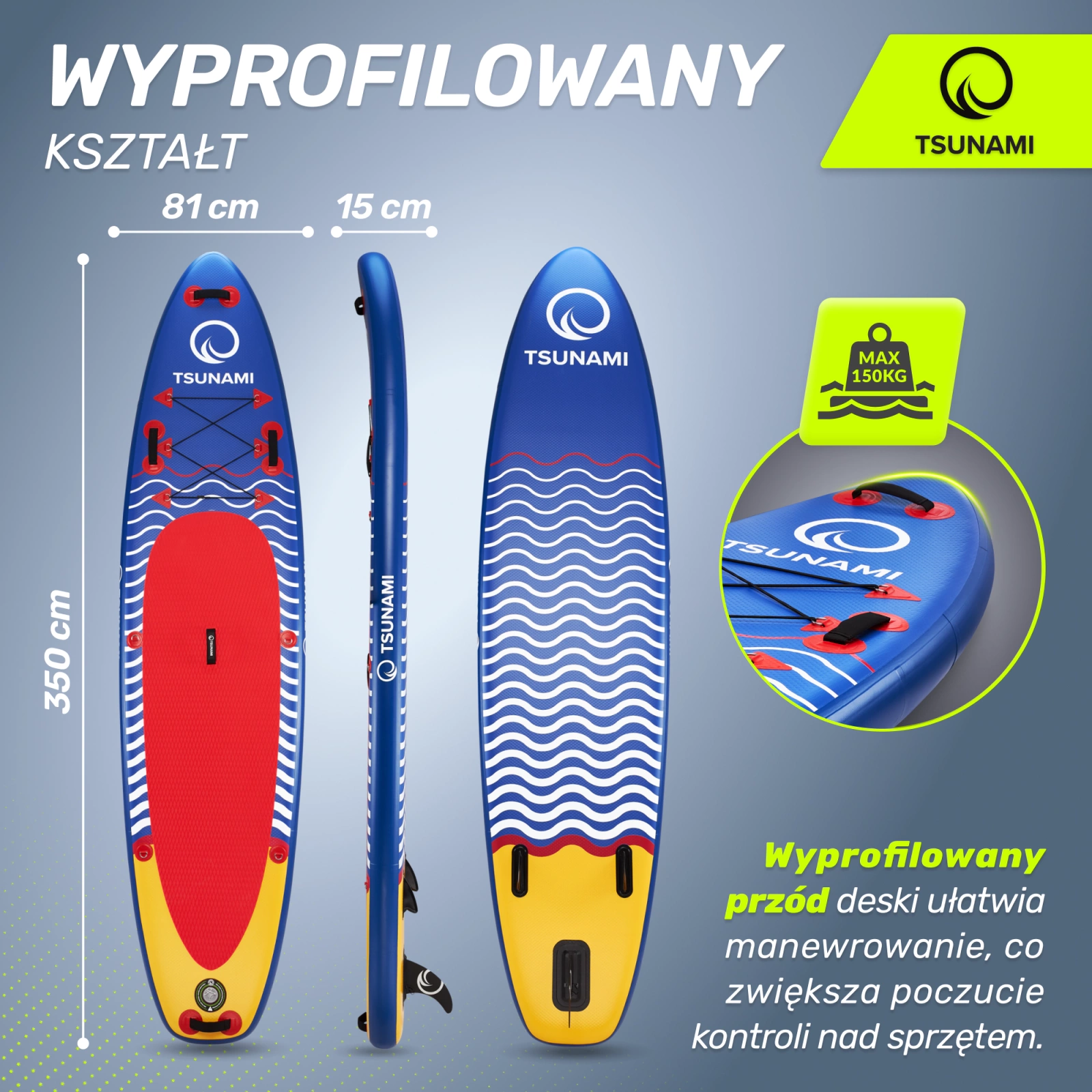 deska SUP pompowana do plywania
