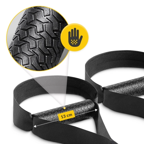 Pasy treningowe taśmy do ćwiczeń TRX khaki