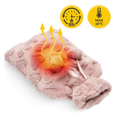 Termofor gumowy w pluszowym pokrowcu SERCA 2 litry