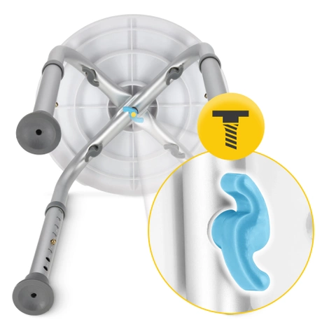 Obrotowy taboret pod prysznic