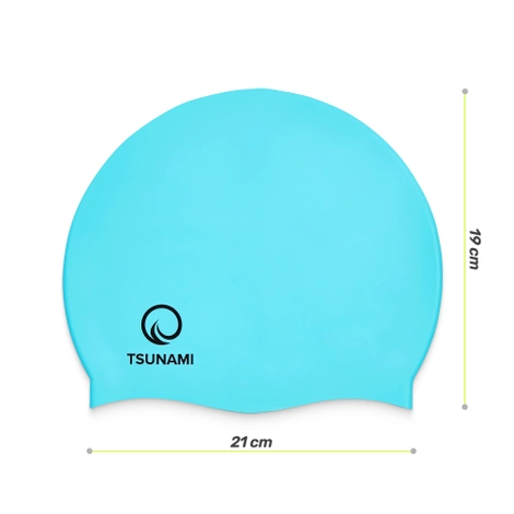 Czepek na basen dla dzieci TSUNAMI niebieski
