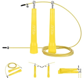 Skakanka z metalowymi łożyskami STANDARD+ żółta