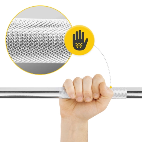 Zestaw kulturystyczny bitumiczny 20 kg + gryf prosty 180 cm