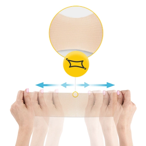 Bandaż kohezyjny samoprzylepny 4,5 m × 10 cm beżowy