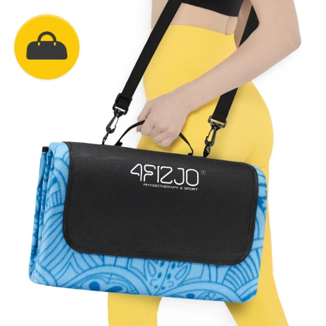 Koc piknikowy plażowy z izolacją 200 x 200 cm muszle