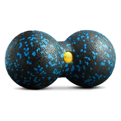 Podwójna piłka do masażu EPP 8 cm niebieska