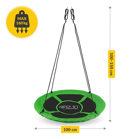 Huśtawka ogrodowa dla dzieci L Bocianie Gniazdo 100 cm