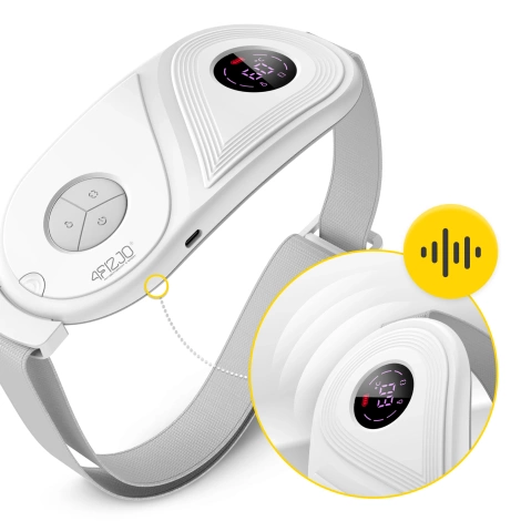 Pas menstruacyjny rozgrzewający na bóle miesiączkowe - biały