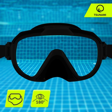 Maska do nurkowania i snorkelingu TSUNAMI