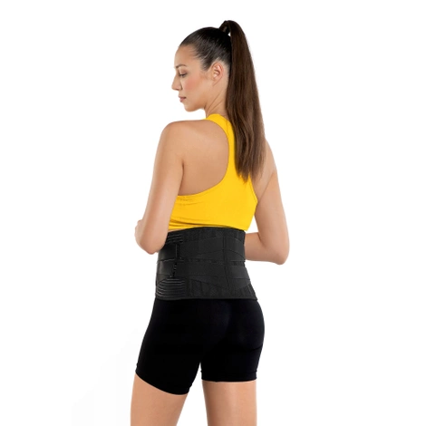 Pas ortopedyczny na kręgosłup lędźwiowy XL czarny