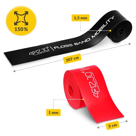 Zestaw 2 taśm rehabilitacyjnych FLOSS BAND