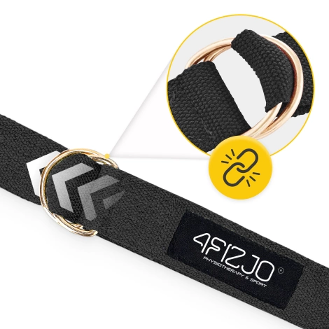 Pasek do jogi czarny