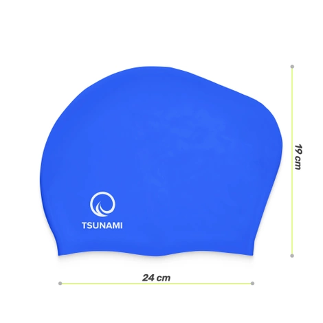 Czepek na basen unisex TSUNAMI granatowy