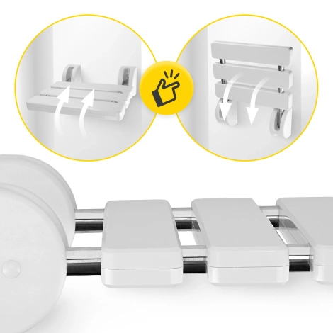 Krzesełko łazienkowe składane ścienne