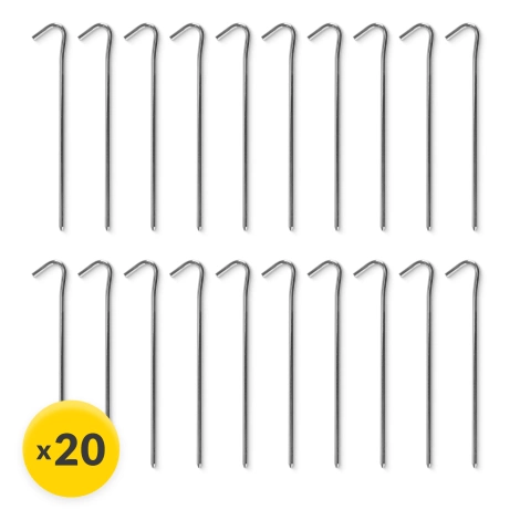 Zestaw stalowych śledzi do namiotu 20 szt.