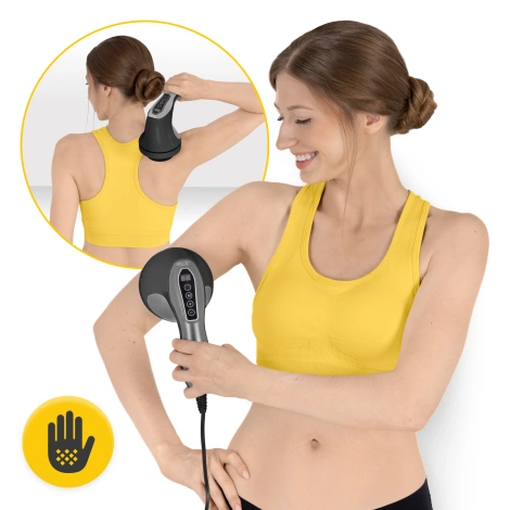 Ręczny masażer antycellulitowy czarny